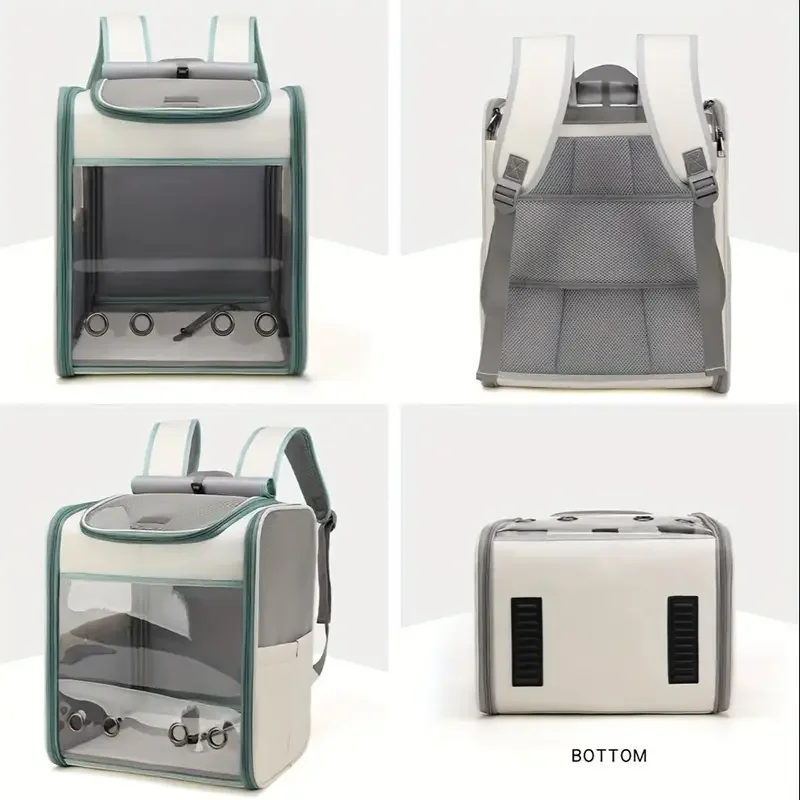 Manufacturer Supplies Cat Bags Carrying Pet Backpacks Portable Transparent Large Space Cat Supplies Breathable Window Backpack
