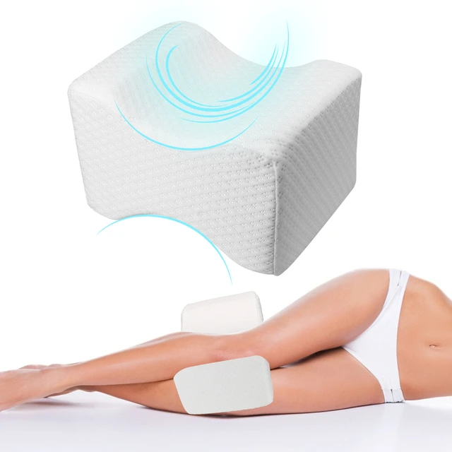 Memory Foam Knee Pillow for Side Sleepers Align Spine Pregnancy Body Pillows  for Orthopedic Sciatica Back Leg Hip Back Support - AliExpress