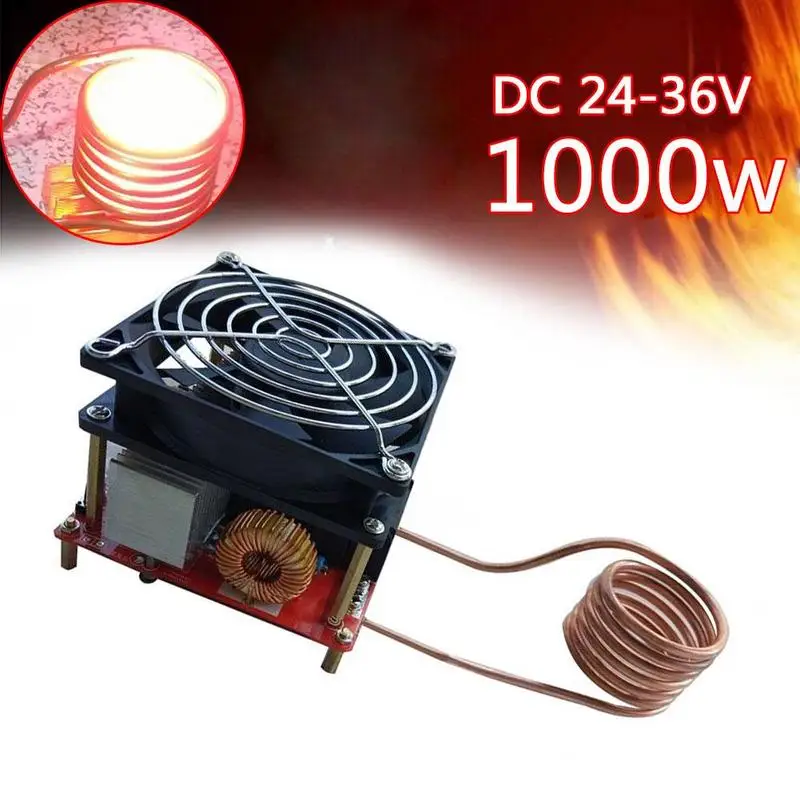 20A ZVS Induction Heating Board Flyback Driver Cooker Mini Induction Heater Hot Plate 1000w Zvs Induction Heating Plate Kit mini electric stove oven cooker hot plate multifunctional cooking plate heating plate heating coffee tea milk office home 220v