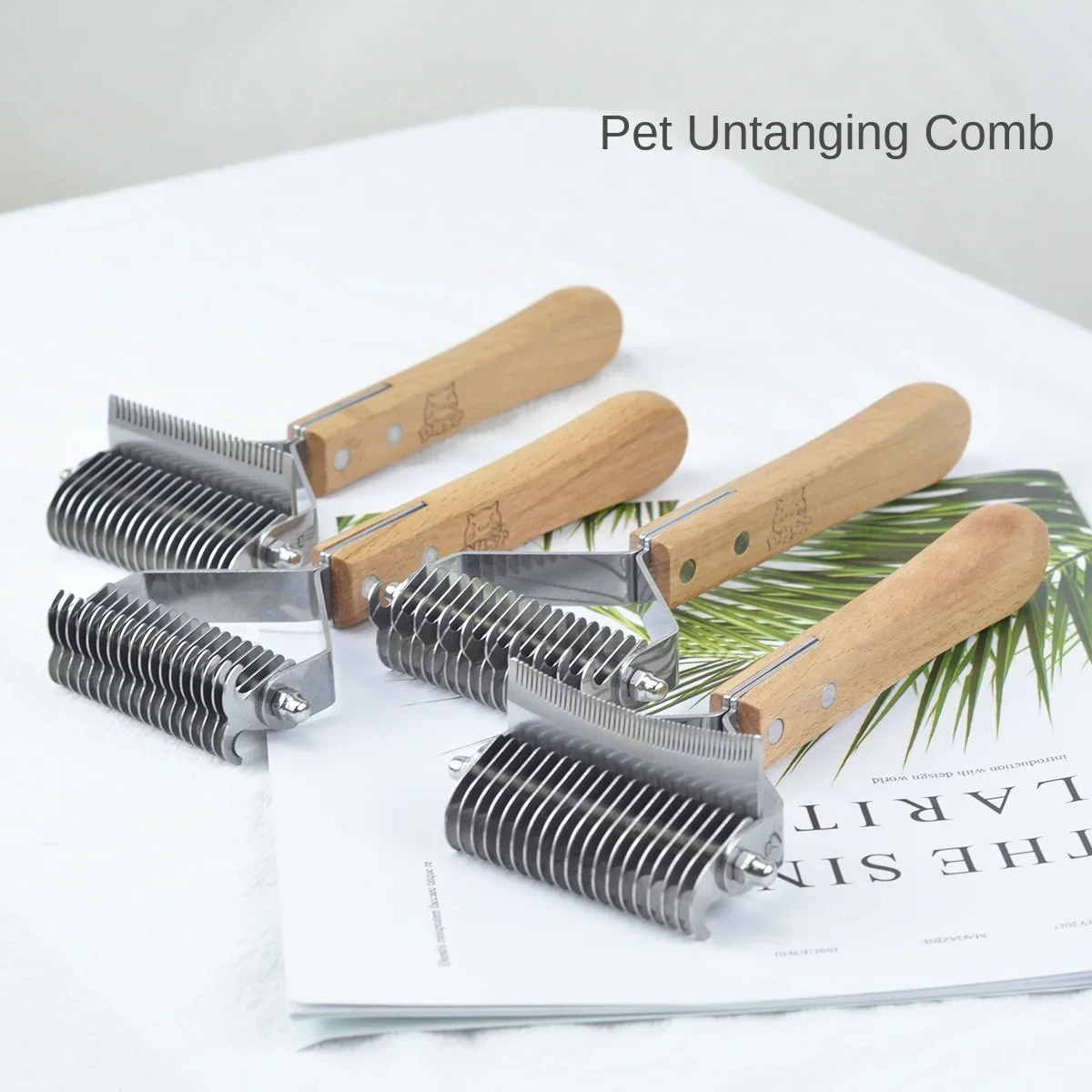 New Pet Knot Comb 3-in-1 Bottom Fleece Comb Hair Removal Hair Removal Cat and Dog Beauty Cleaning Dog Supplies