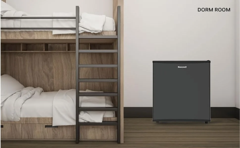 compact fridge in dorm