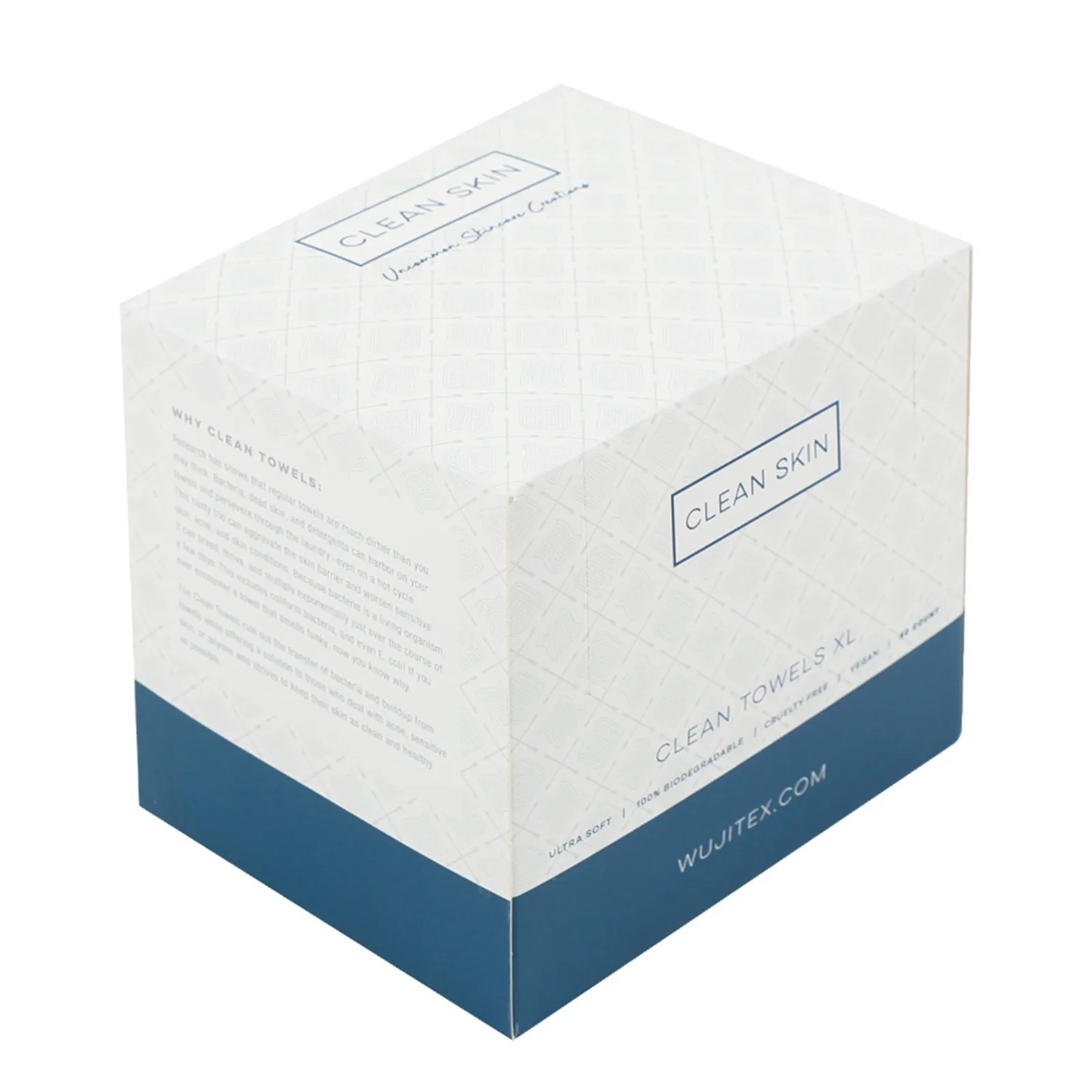50pcs/box Clean Towels Face Towel Disposable Clinically Tested Face Towelette Facial Makeup Remover Dry Wipes Ultra Soft 2