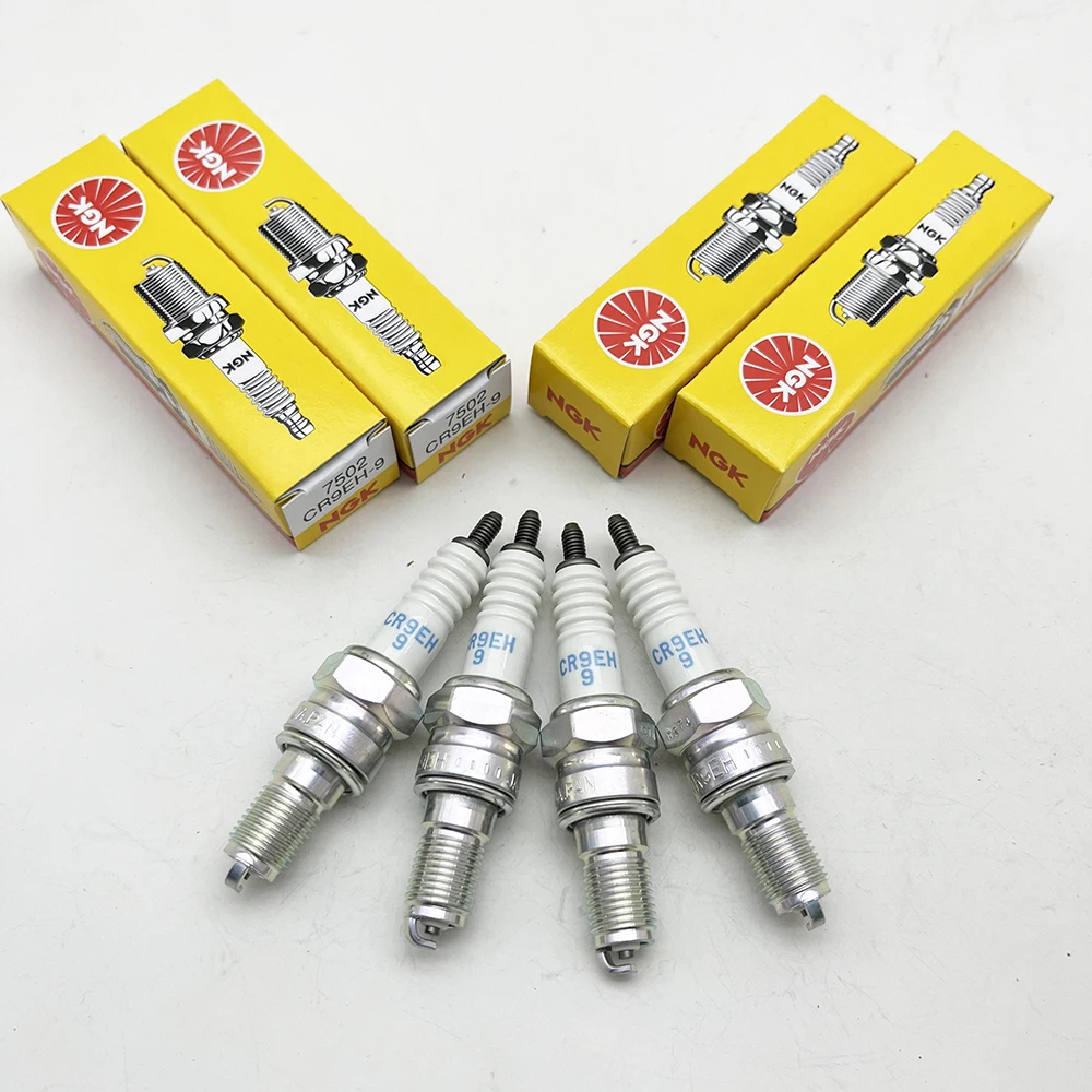 Свеча зажигания NGK CR9EH-9 7502, 4 шт., подходит для HONDA CB600F CB650F CBR600F F-F4 CBR650F CRF150R NHX110 ELITE NX250 (20-04) и т. д.