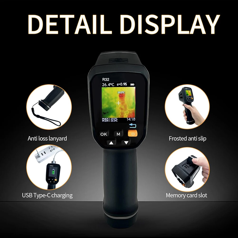 Portable Handheld Infrared Thermal Imaging Camera with USB Rechargeable ...