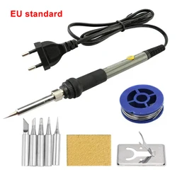 Adjustable Temperature Electric Soldering Iron - 60W Heat Pen (Gray EU standard)