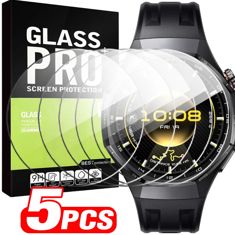 화웨이 워치 GT 4 5 6용 강화유리 1/5개, 41mm 46mm 케이스 호환 보호필름 (GT6, GT5 호환)