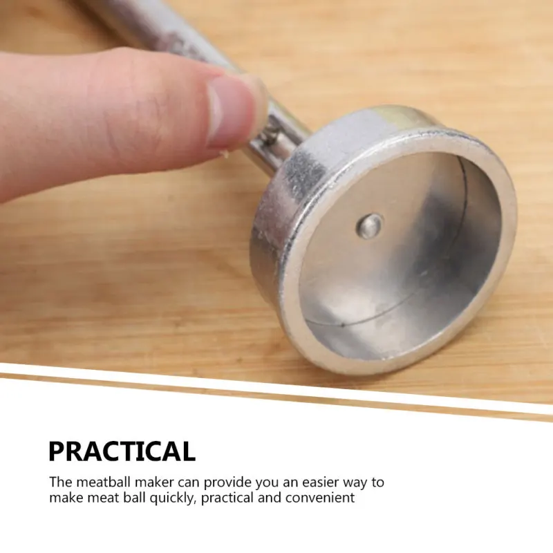 Meatball Scoop Maker Household Aluminum Meat Ball Press Mold Nonsticky Falafel Mold Ound Cookie Cutter Mold Kitchen Gadget
