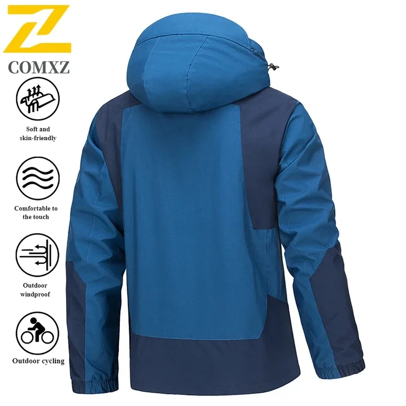 COMXZ Professional Cycling Jacket For Men Waterproof Mountain Road Bike All Weather Sports Windbreaker Rainwear Commute Gear