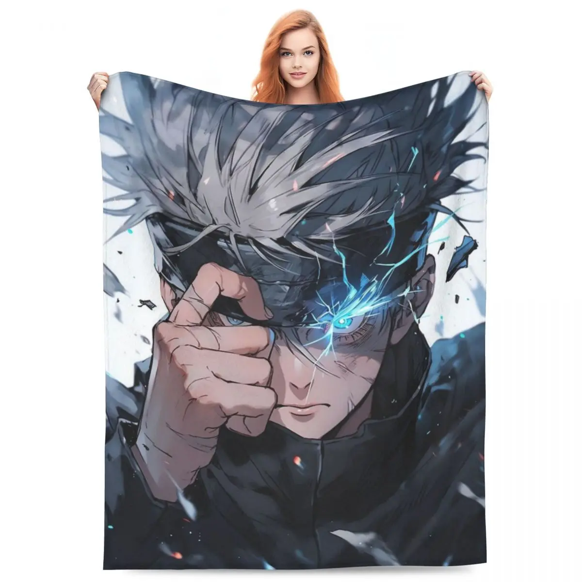 

Fun Anime Soft Warm Blanket Handsome Airplane Travel Throw Blanket Winter Funny Design Flannel Bedspread Sofa Bed Cover