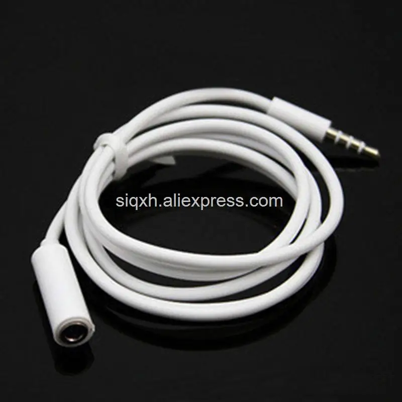 

100Pcs Male To Female 3.5 mm Aux Mobile Computer Headphones Extension Cord Audio Extension Cable Free Shipping