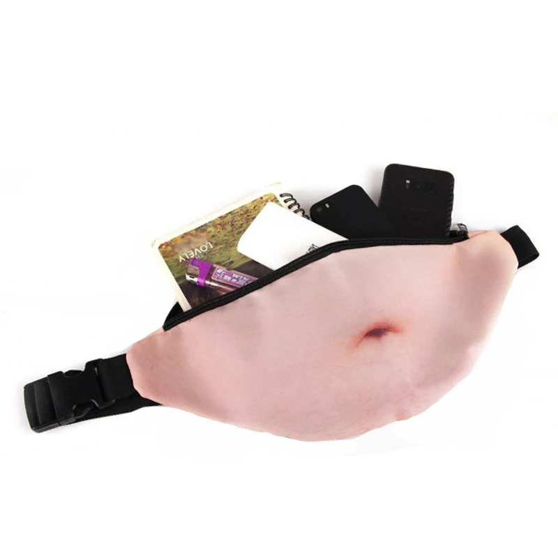 Belly Waist Bag Funny Money Travel Pouch Novelty Beer Fat Belly