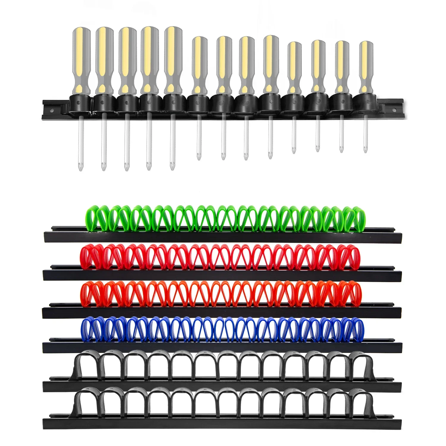 Screwdriver Organizer 3PC Screwdriver Organizer Tool Holder Wall Organizer Wall Mount for Vice Wrench Plier Screwdriver Organization tool storage