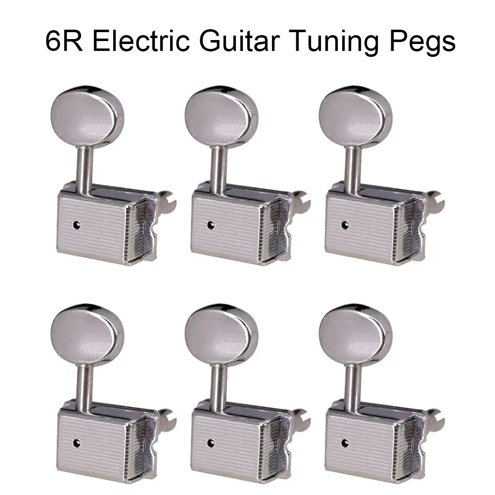 

6R Vintage Style ST Electric Guitar Tuning Pegs Silver Tuner Machine Heads For ST TL Electric Guitar Musical Instruments Parts