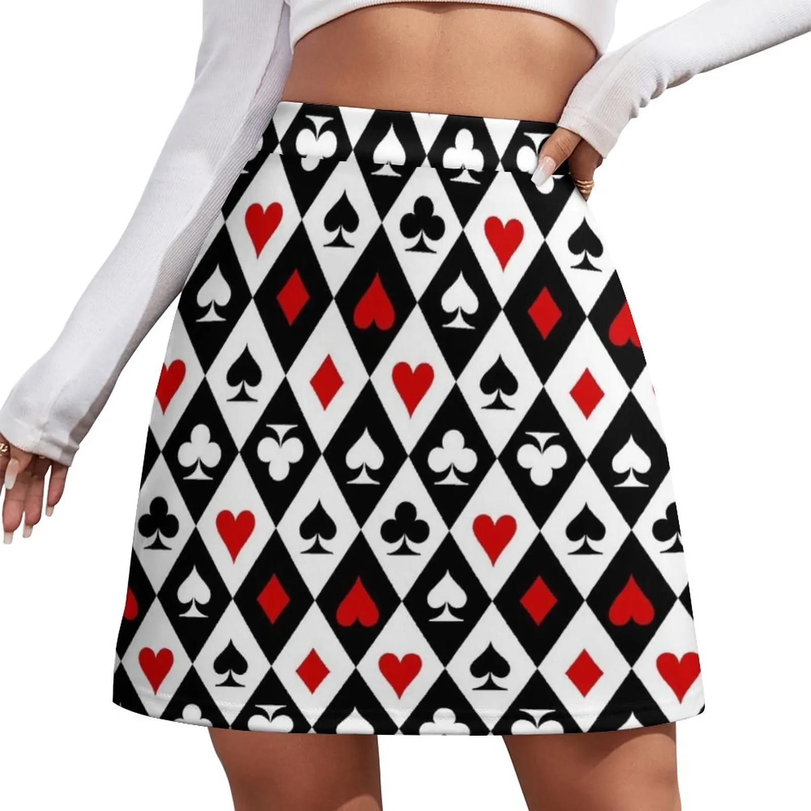 

Playing cards suit symbols Mini Skirt Women's summer skirts mini skirt