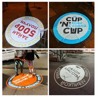LED HD Outdoor IP67 Waterproof Image Projector Custom Gobo Rotary Or Static Laser Logo Street Advertising Projector 2