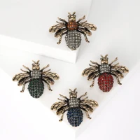 Rhinestone Bee Brooch for Women Unisex Pearl Beetle Pin Enamel Insect Lapel Pin Banquet Party Backpack Gifts Jewelry Accessories 4
