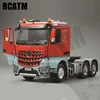 HERCULES New 1/14 Scale 3 Axial Remote Control Truck Movable Door for 1:14 Mercedes Benz Tamiya RC Tractor Actros 3551 6X4 1