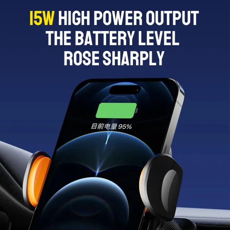 15W Car Wireless Charger Phone Stand