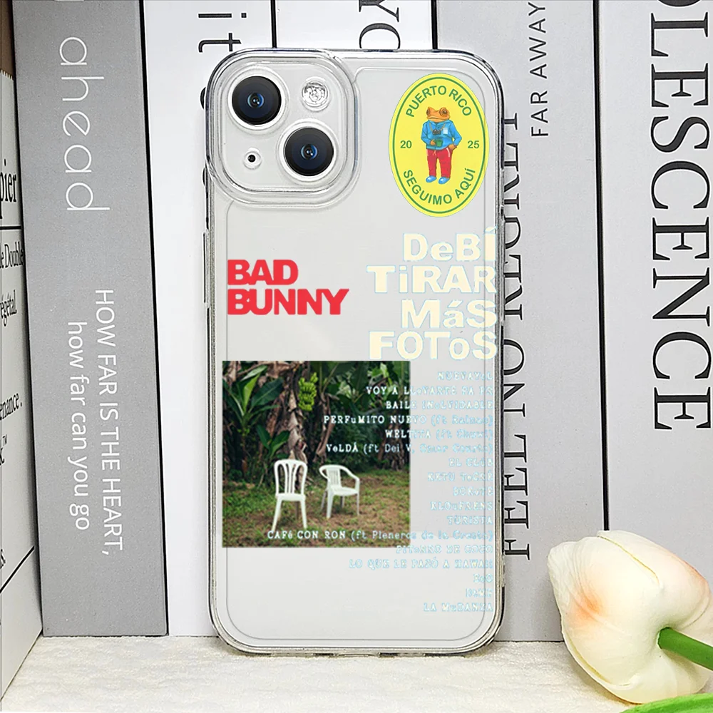 DTMF Debí Tirar Más Fotos Bad Bunny Transparent Phone Case Cover