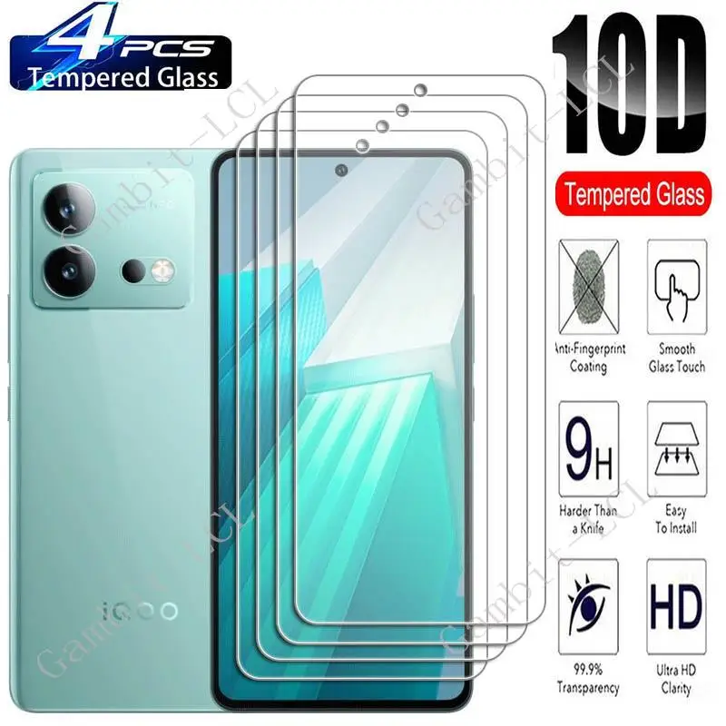

4 шт. для Vivo iQOO Neo 8 Pro 5G 6,78 дюйма защитное закаленное стекло для экрана iQOONeo8Pro Neo8Pro Neo8 защитная пленка