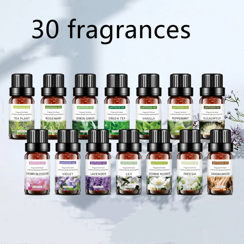 10ML Pure Natural Plant Essential Oil Diffuser Burner Eucalyptus Vanilla etc