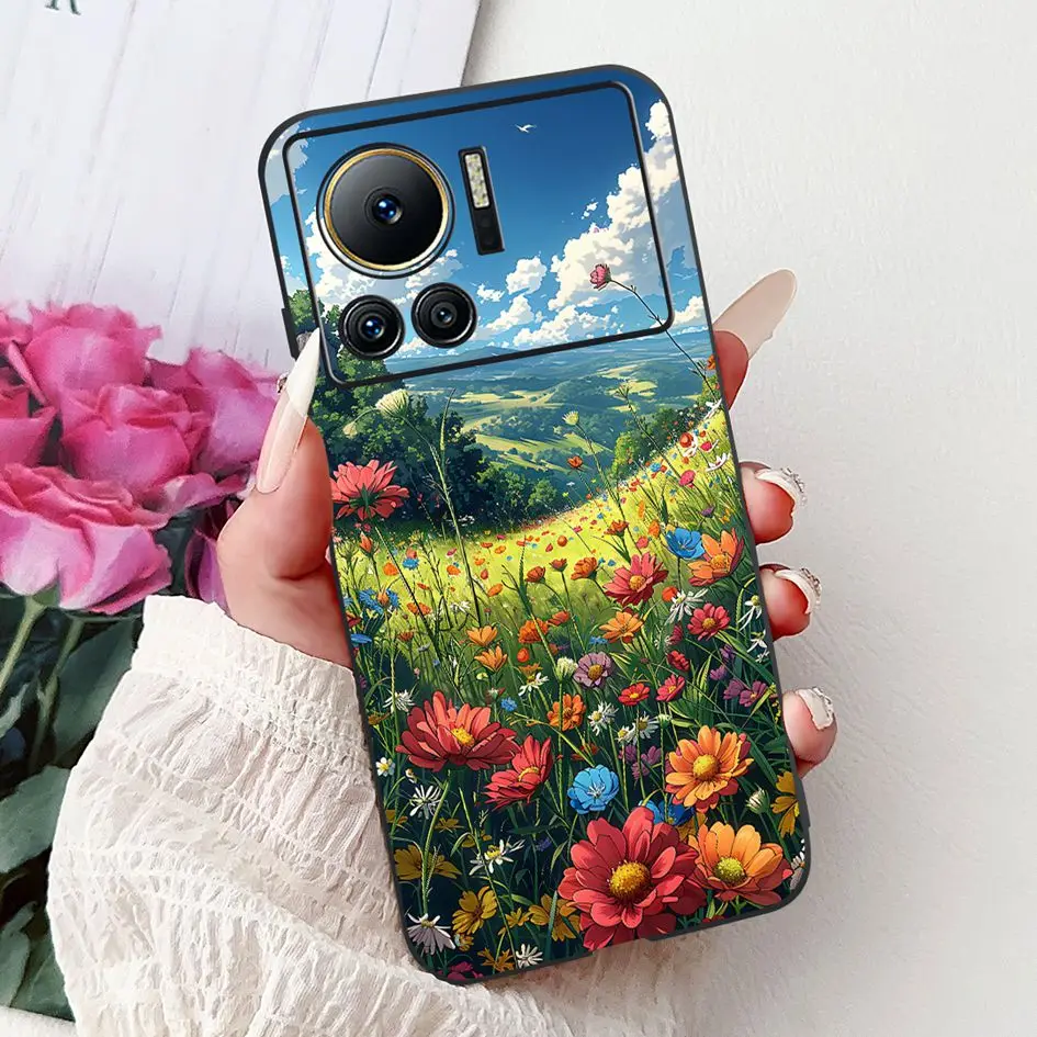Stylish Flower Butterfly Soft Silicone Phone Case Cover