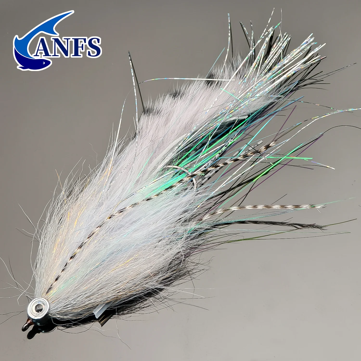 ANFS 1 Stück Premium-Fliegenfischköder, lebensechter Big Game Streamer-Fliegenköder für Lachs, Barsch, Hecht, Forelle – ideales Geschenk für Angler – Detail 4