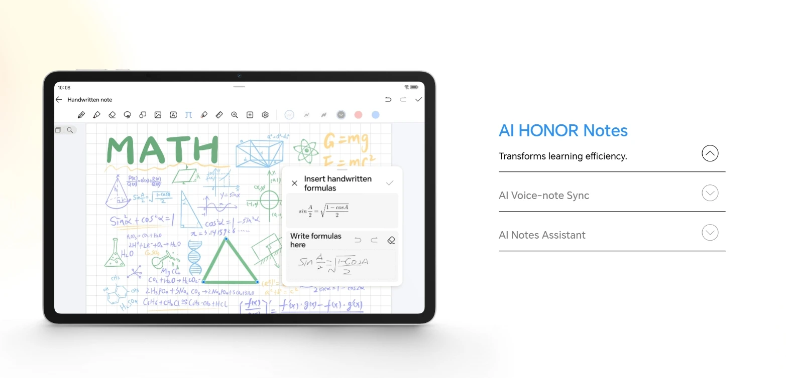 Global Version HONOR Pad 10 12.1'' WIFI 2.5K HONOR Eye Comfort Display High Energy-dense Battery Snapdragon 7 Gen 3 10100mAh