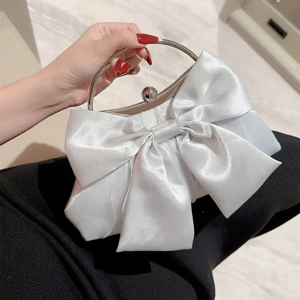 

Модная золотистая яркая вечерняя сумка с бантом и цепочкой, кошелек для свадебной вечеринки