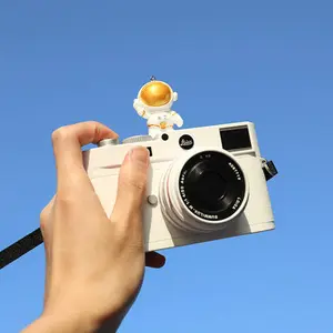 3D Cartoon astronaut role child Camera Flashlight Hot Shoe protect cover For Canon Nikon Fuji Samsung Leica sony Olympu LUMIX