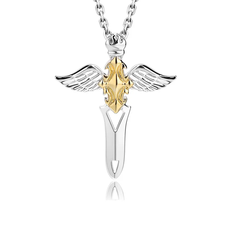 

Ожерелье с кулоном в виде креста ангельских крыльев из стерлингового серебра 925 пробы, креативная цепочка на шею в стиле хип-хоп, властная, ювелирные изделия для мужчин и женщин