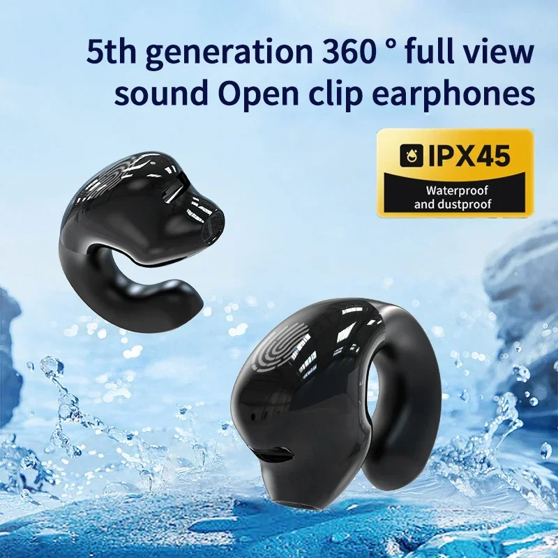 Wireless Headphones Bluetooth 5.3 Earphones With Mic Single in-Ear Sports Waterproof TWS Earbuds Bluetooth Handsfree Headset 2