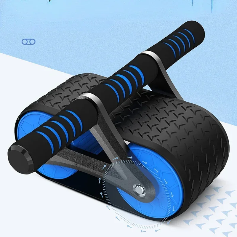 Roller Wheel Machine Abdominal Exercise Trainer Health and Fitness Workout Equipment for Home Gym with Mat Boxing Training