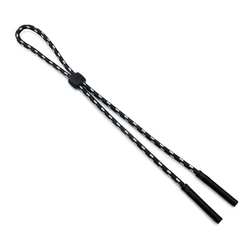 Universal Anti - Slip Sports Glasses Strap - Unisex Neck Chain Accessory (Black and white)