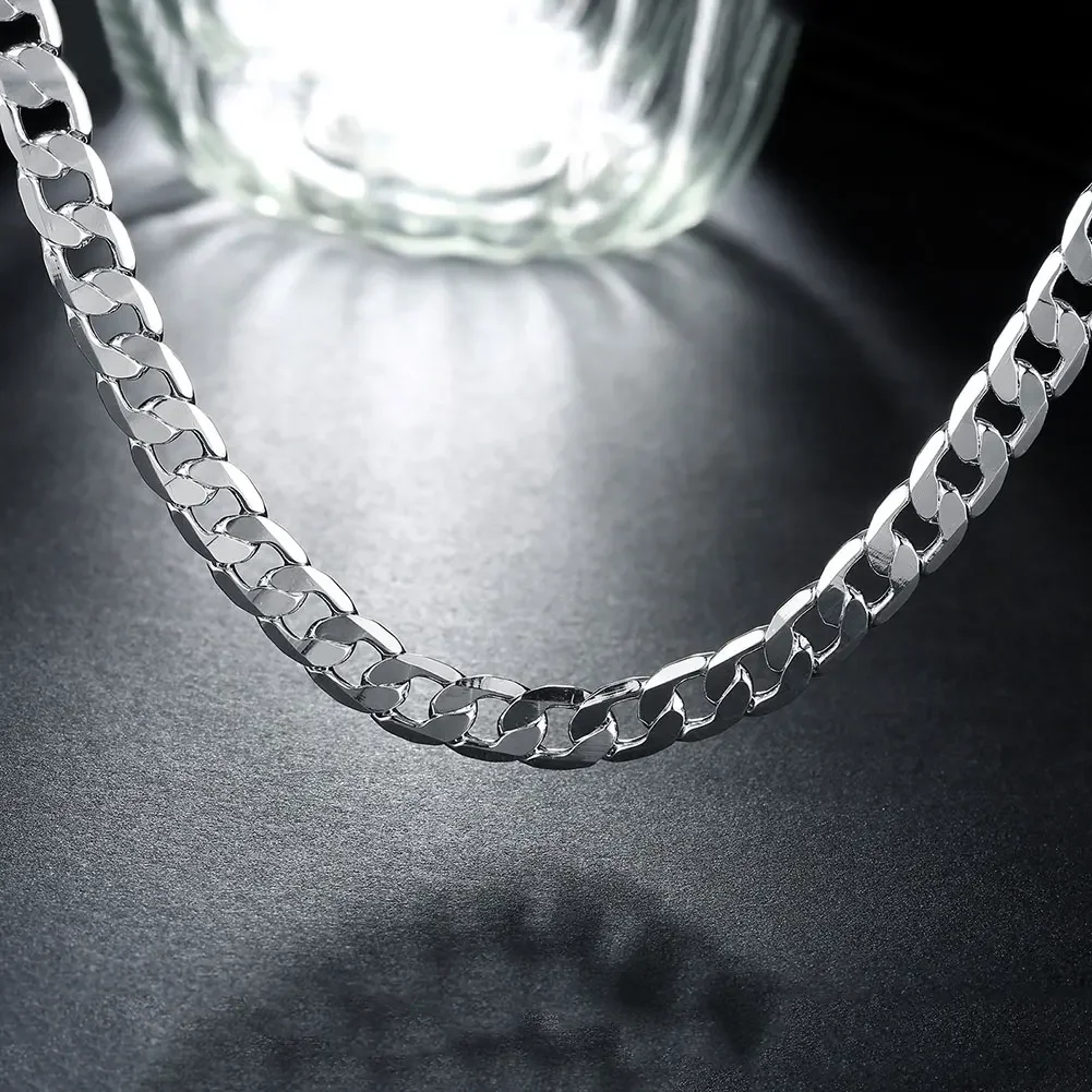 Elegant Sterling Silver and 18K Gold Chain Necklace – Perfect for Weddings, Parties, and Gifts