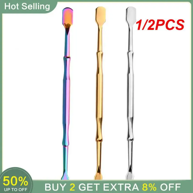 

1/2PCS Cuticle Pusher Versatile Ergonomic Durable Stainless Steel Pusher Nail Art Tools Beauty Tools Trending Manicure Durable