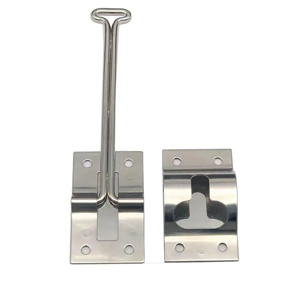 Outdoor Rv Door Lock Stainless Steel T-style Trailer Door Latch Holder Set 6 Inch Rust-free Lock Durable Entry for Trailers