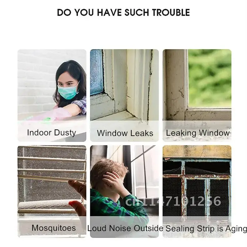 Description Picture 2 of item2M Self-adhesive Door Window Seal Sealer Insulation Soundproof Foam Sealing Strip for Sliding Door Window Draft Stopper