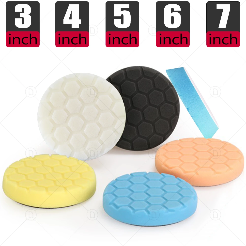 3 Pcs Car Wax Buffer Sponge Buffing Pads Wheel Hub Polishing Kit Drill  Polisher Wash - AliExpress