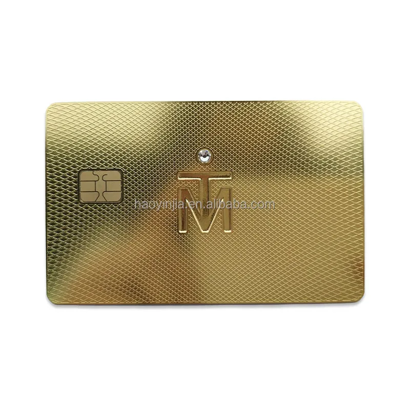 

Customized product、high quality metal chip card metal business card with chip