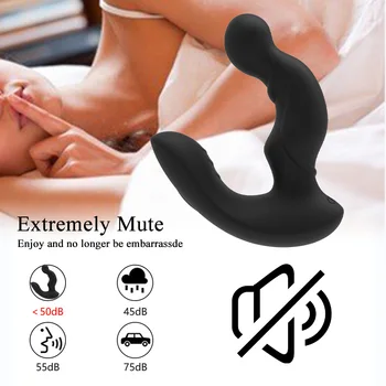 Butt Plug Vibrator Prostate Massager For Men Male Vibrating Anal Plug Erotic Sex Toys Sex shop 360 Rotate Butt Plug Stimulator 3