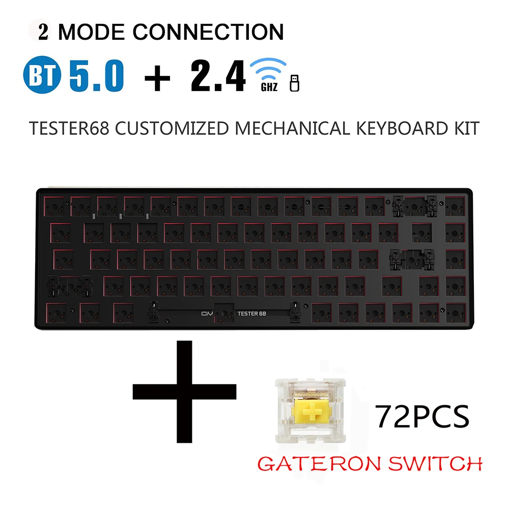 pc gaming keypad ZUOYA Hot Swap DIY Gaming Mechanical Keyboard Kit Wireless Bluetooth Keyboard Kit Compatible with Cherry MX Gateron Kail Switche wireless keyboard for pc Keyboards