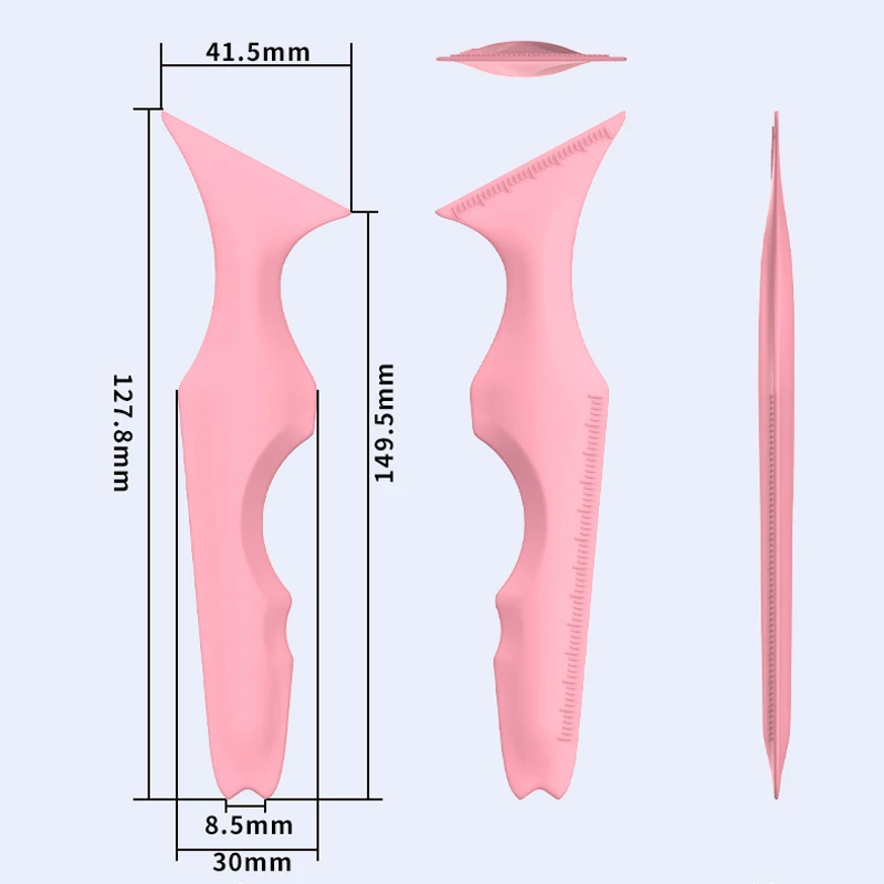 Silicone Eyebrow Ruler Eyeliner Eye Makeup Assist Tool Eyelash Paint Lipstick Silicone Beauty Ruler Stencil eyeliner stencil tool makeup tools eyebrow stencil tool eye makeup tools
