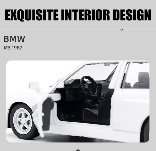 1:36 BMW M3 1978 Alloy Classic Sports Car Model Diecast Metal Simulated Sliding Inertia Vehice Toy Kid Gifts Decoration 5