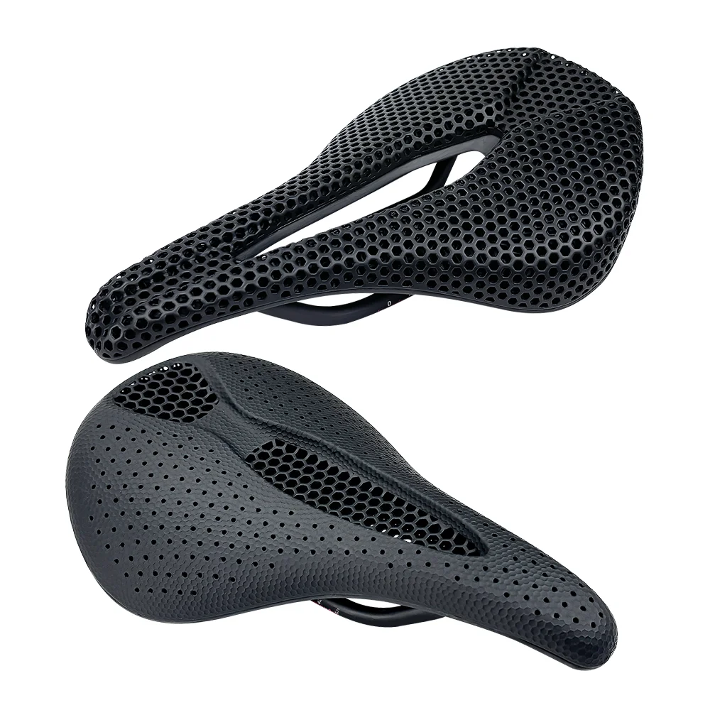 BALUGOE 3D-3 Carbon Fiber Road Bike Saddle Honeycomb Breathable