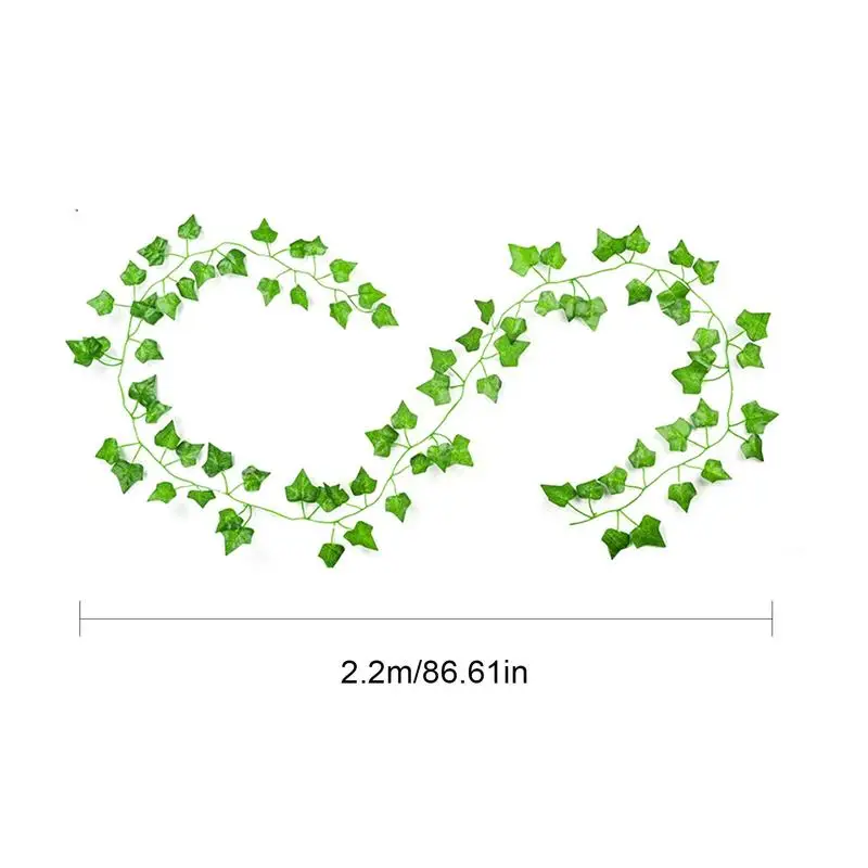 Fake Ivy Vines 2.2m Plants Backdrop Exquisite Tear Resistance UV Resistant Easy To Hang Aesthetic Real Touch Ivy Leaves Jungle