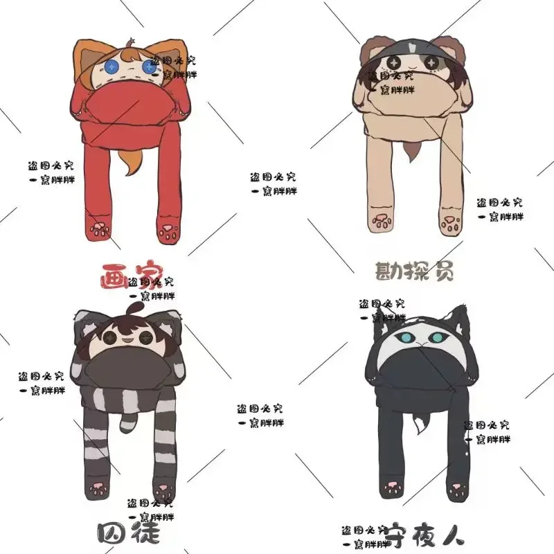 

Identity V Ithaqua Edgar Valden Painter Norton Campbell Luca Balsa Anime Scarf Hat Gloves in One Cute Soft Plush Doll Scarves