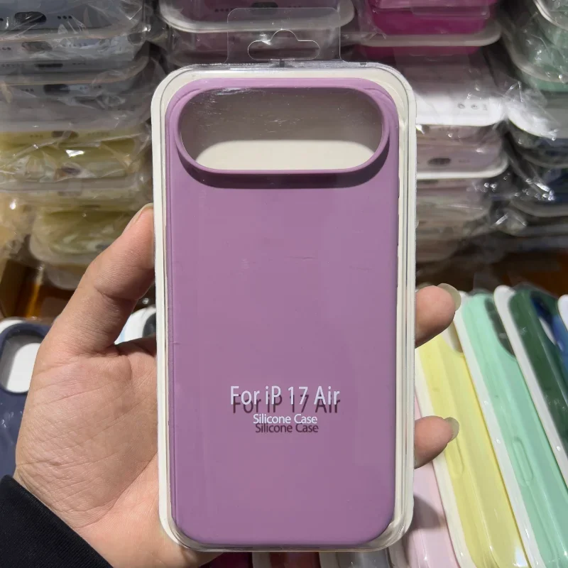 Fashion Candy Pure Color Matte Silicone Soft Phone Case with Box