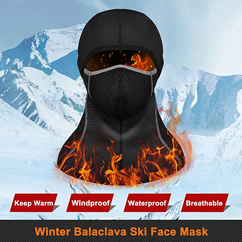 Cycling Scarf Winter Warm Hat Breathable Windproof Sport Balaclava Cycling Headwear MTB Bike Motorcycle Helmet Liner Outdoor 2