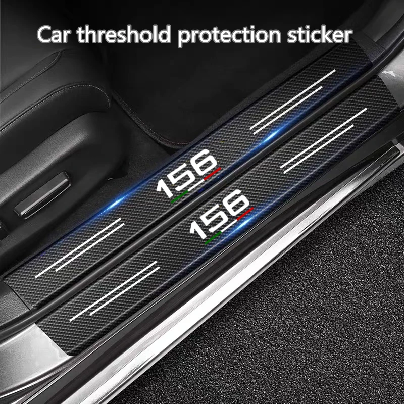 

Carbon Fiber Car Sticker Car Door Threshold Side Anti Scratch Tape For Alfa Romeo 156 1998 2001 2002 2003 2004 2005 2006-2022